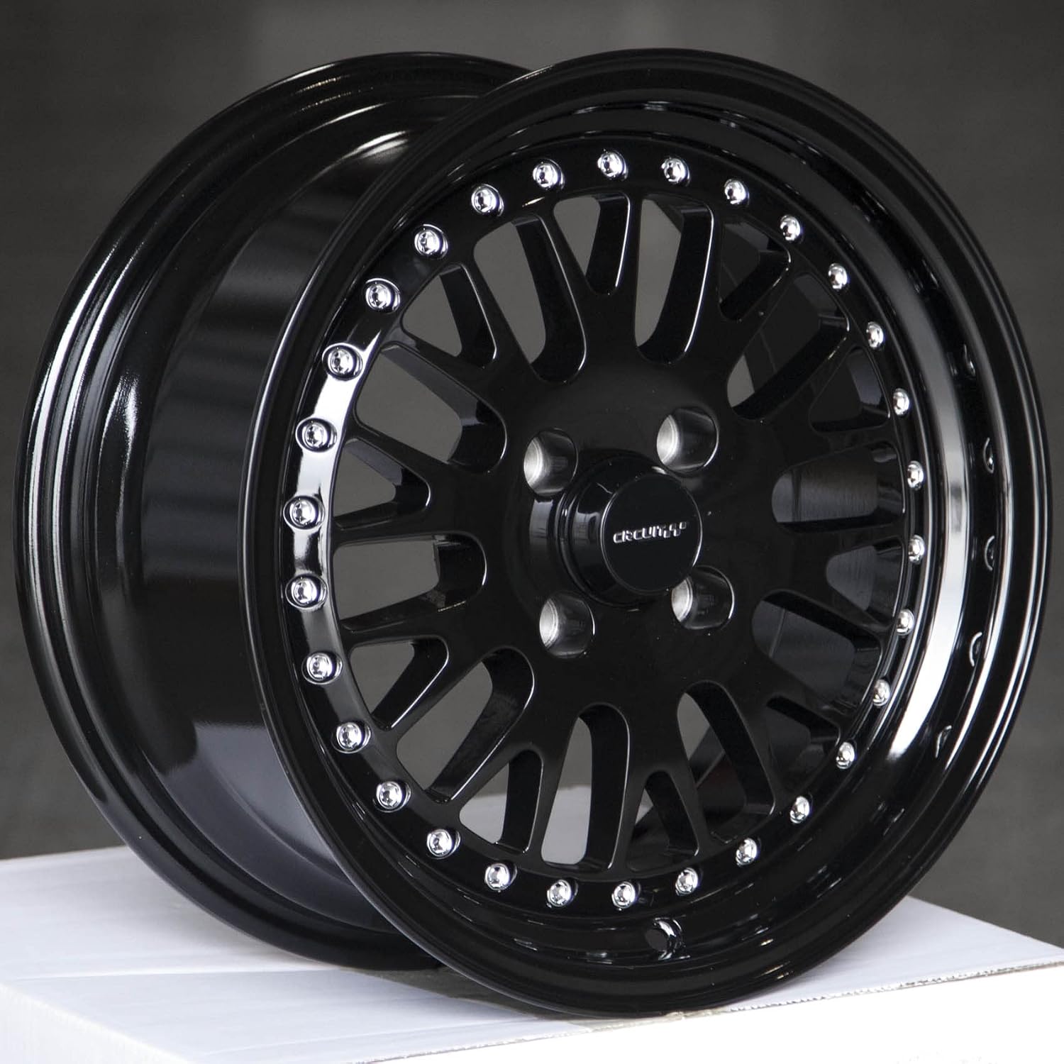 Circuit Performance CP21 15×7 Gloss Black 4×100 [+25mm] Wheel Rim compatible with Acura Integra, Honda Civic, Mazda Miata MX5, and BMW E30