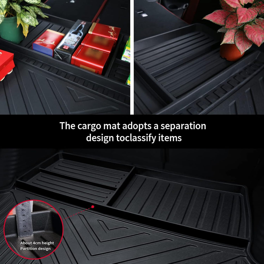 Custom for 2023 2024 2025 Kia Sportage Floor Mats Cargo Liner and Backrest Mats All Weather TPE Protection for Kia Sportage Accessories (Fit All Models)