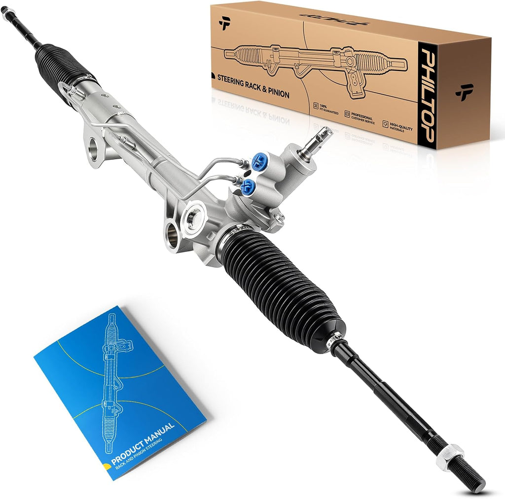 PHILTOP Hydraulic Power Steering Rack & Pinion Assembly for 2002-2005 Ram 1500 RWD, 2006 Ram 1500 RWD Extended Crew Cab, 2003-2006 Ram 2500/Ram 3500 RWD, Only RWD, Replace 262141