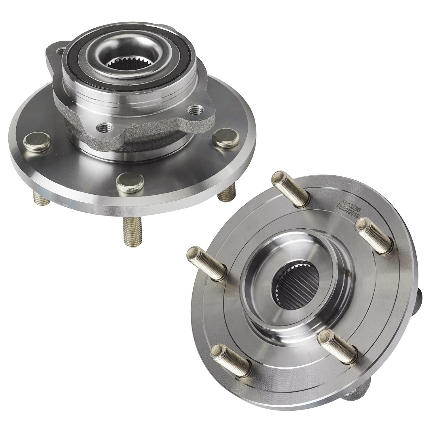 Detroit Axle - Front Wheel Bearing Hubs for 2009-2020 Dodge Journey, Replacement 2010 2011 2012 2013 2014 2015 2016 2017 2018 2019 Journey Wheel Bearing and Hubs Assembly Set