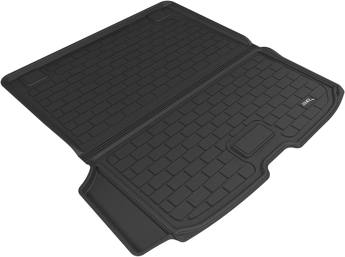3D MAXpider Custom Fit Kagu Black Stowable Cargo Liner Compatible with Volvo XC90 2015-2026 - Behind 2nd Row Cargo Liner
