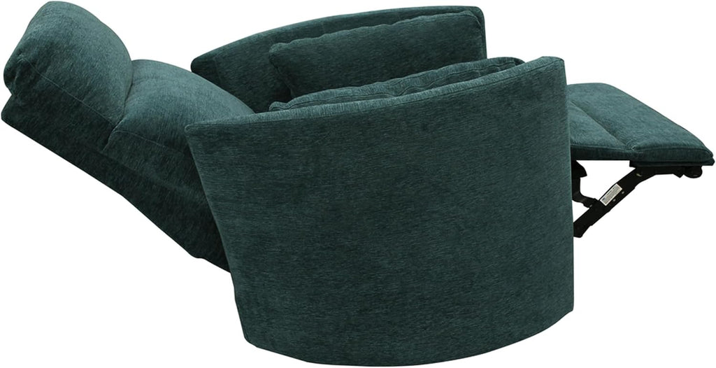Parker Living Radius - Peacock Power Swivel Glider Recliner for Adults with USB and Type-C Ports, Single Sofa Chair for Living Room