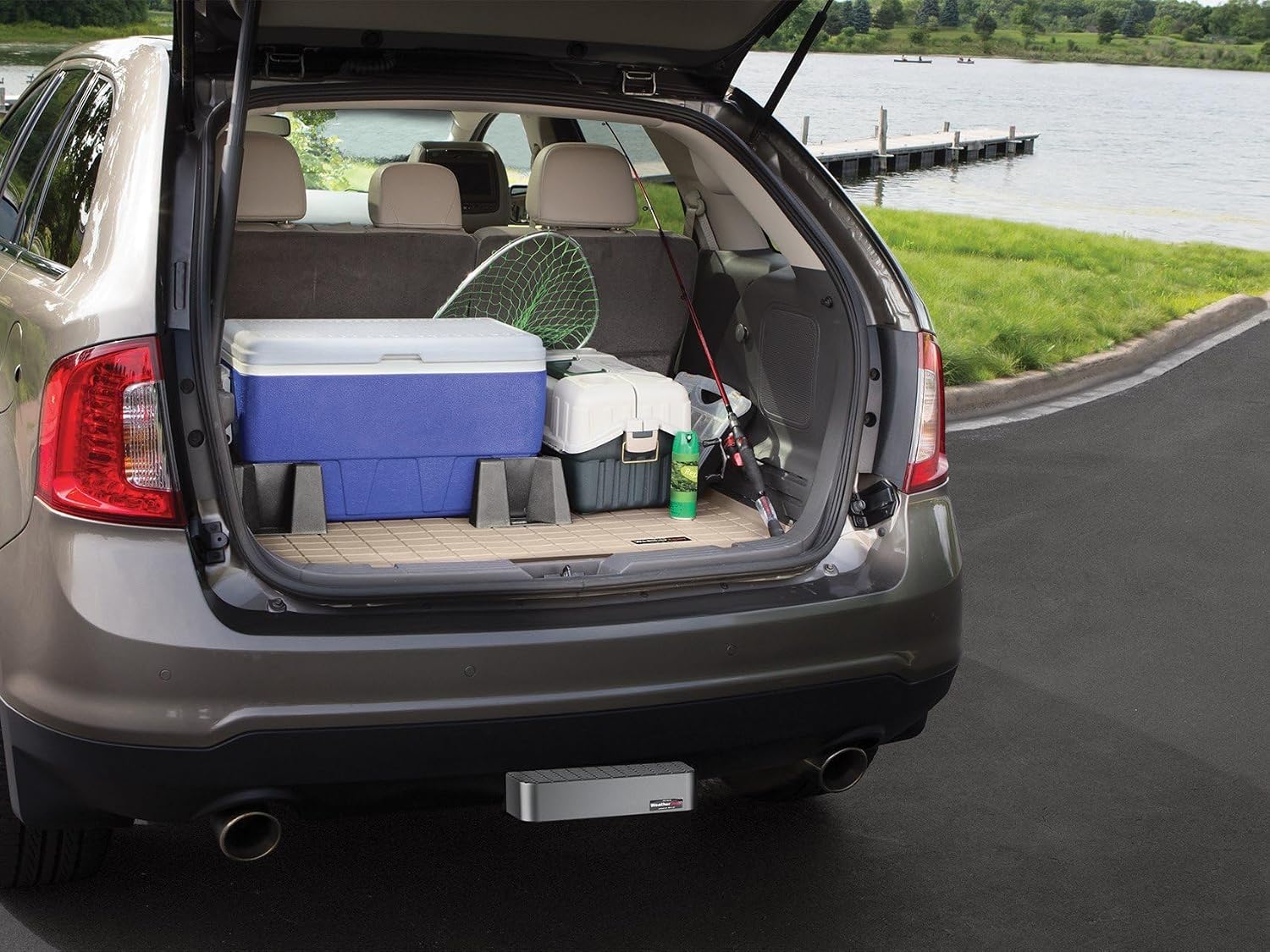 WeatherTech Cargo Trunk Liner for Volvo XC90 Recharge, XC90, XC90 Plug-in Hybrid - Behind 2nd Row (40805), Black