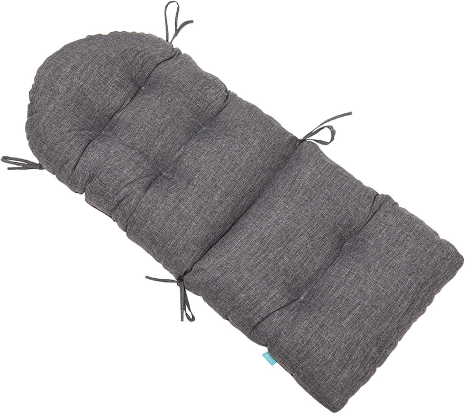 QILLOWAY Outdoor High Back Chair Cushion for Adirondack, All Weather Rocking Chair Cushions Thick Padded Replacement for Patio Furniture Set of 4,Charcoal Grey, Black