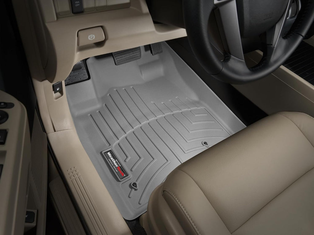 WeatherTech Custom Fit FloorLiners for Honda Pilot - 1st Row (461741), Grey