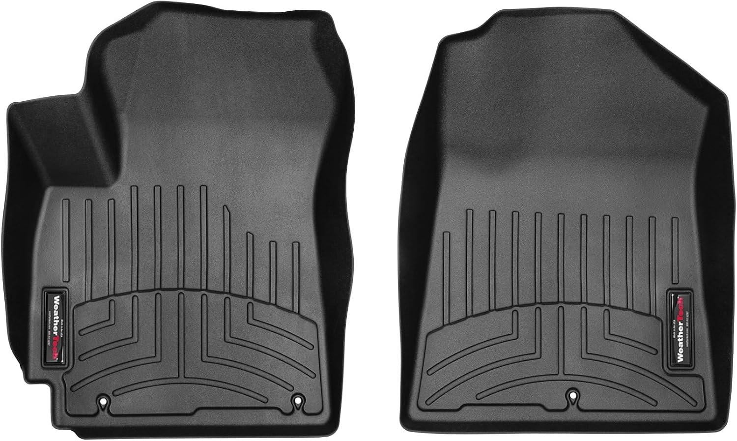 WeatherTech Custom Fit FloorLiners for Kia Soul - 1st Row (4415231), Black