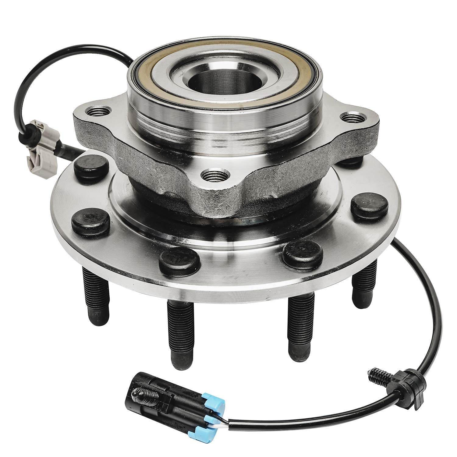 Detroit Axle - 4WD Front Wheel Bearing Hubs for 2001-2006 Chevrolet Silverado 3500 GMC Sierra 3500, 2007 Sierra 3500 Classic Wheel Bearing and Hubs Assembly Replacement