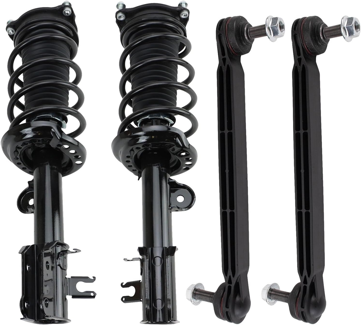 TRQ Front Suspension Kit 4 Piece for Jeep | for 2015-2021 Jeep Renegade FWD To 7/31/20 Production Date
