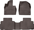 WeatherTech Custom Fit FloorLiners for Hyundai Palisade - 1st & 2nd Row (471578-1-2), Cocoa