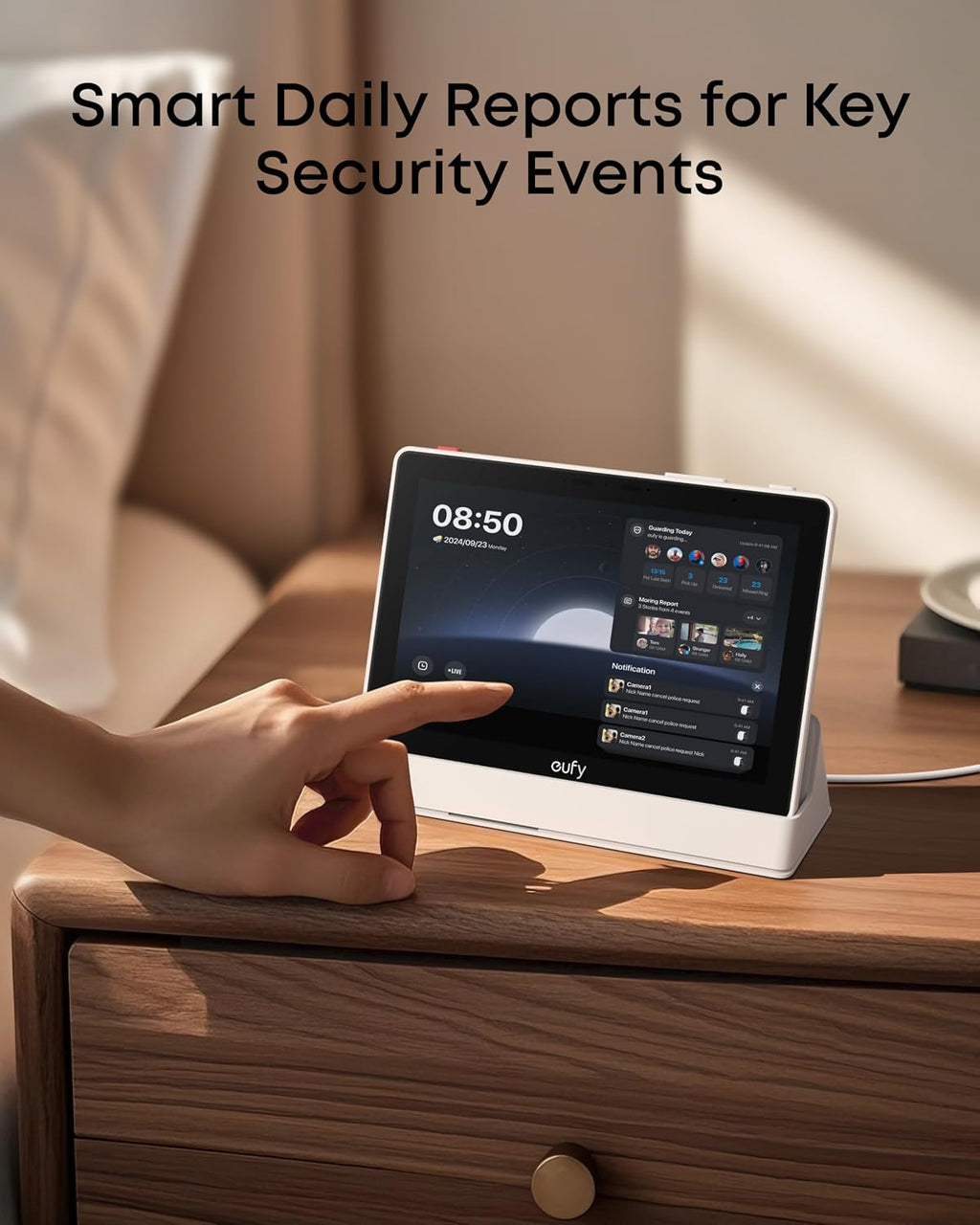 eufy Security HomeBase S380 (HomeBase 3) with Smart Display E10, eufy Edge Security Center, Local Expandable Storage up to 16TB, eufy Security Product Compatibility, 2.4 GHz Wi-Fi, No Monthly Fee