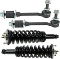 TRQ Front Suspension Kit Complete Strut & Coil Spring Assembly Sway Bar Stabilizer Link Compatible with 2003-2006 Toyota Tundra