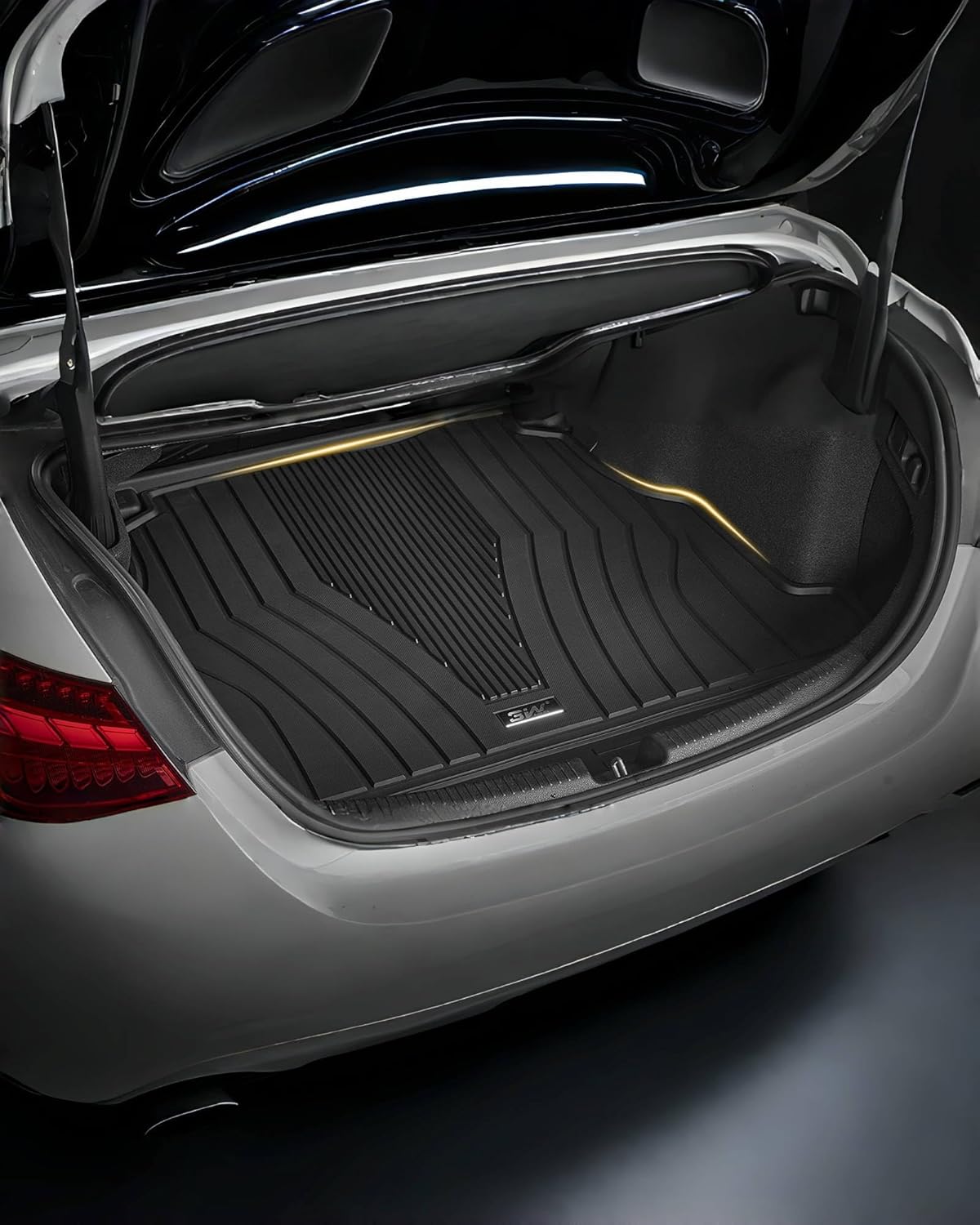 3W Floor Mats & Cargo Liner for Mercedes Benz GLC 2026 2025 2024 2023 GLC300 / GLC43 AMG / GLC63 AMG SE (Not for Coupe & PHEV (350e)), TPE All Weather Floor Liner & Cargo Mats Car Accessories