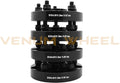 Full Set Of 5x120 to 5x112 Black Bolt On Hub Centric Conversion Adapters 1' (25mm) Thickness 72.56/74.1 Hub Bore To 57.1 Wheel Bore 5x120 Compatible With Audi Wheels 5x112 57.1