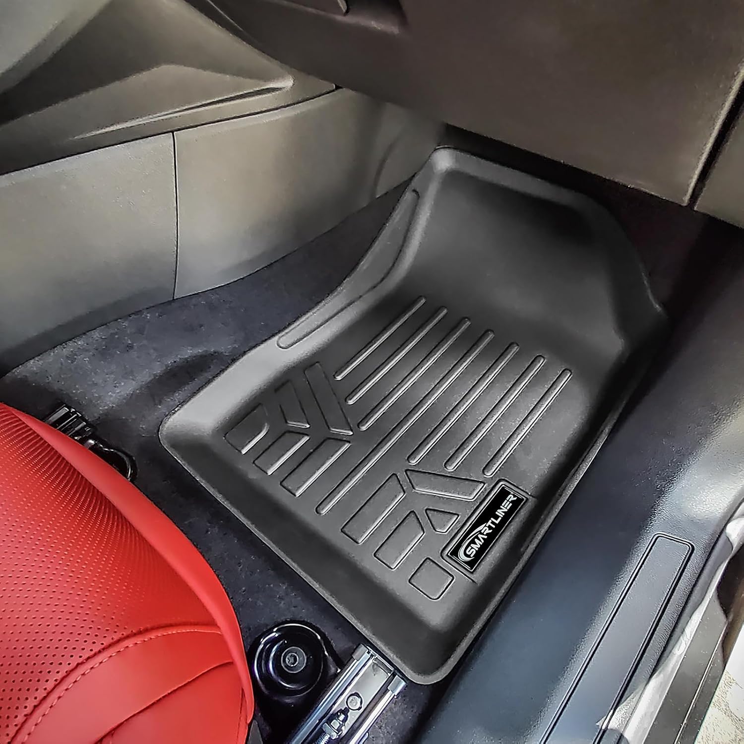 SMARTLINER All Weather Protection Custom Fit 1st Row Floor Mat Liner Set Compatible with 2023-2025 Dodge Hornet