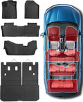 Car Floor Mats for Honda Pilot 2016-2022 8 Seats (No Elite Models), Accessories for Honda Pilot 2016-2022, All Weather Black Rubber Liners for Cars, Custom Fit Trunk Mat Back Seat Cover, 4PCS