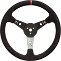 Longacre 52-56797 Pro Alum. Racing Wheel, Suede Rim, 15' Blk
