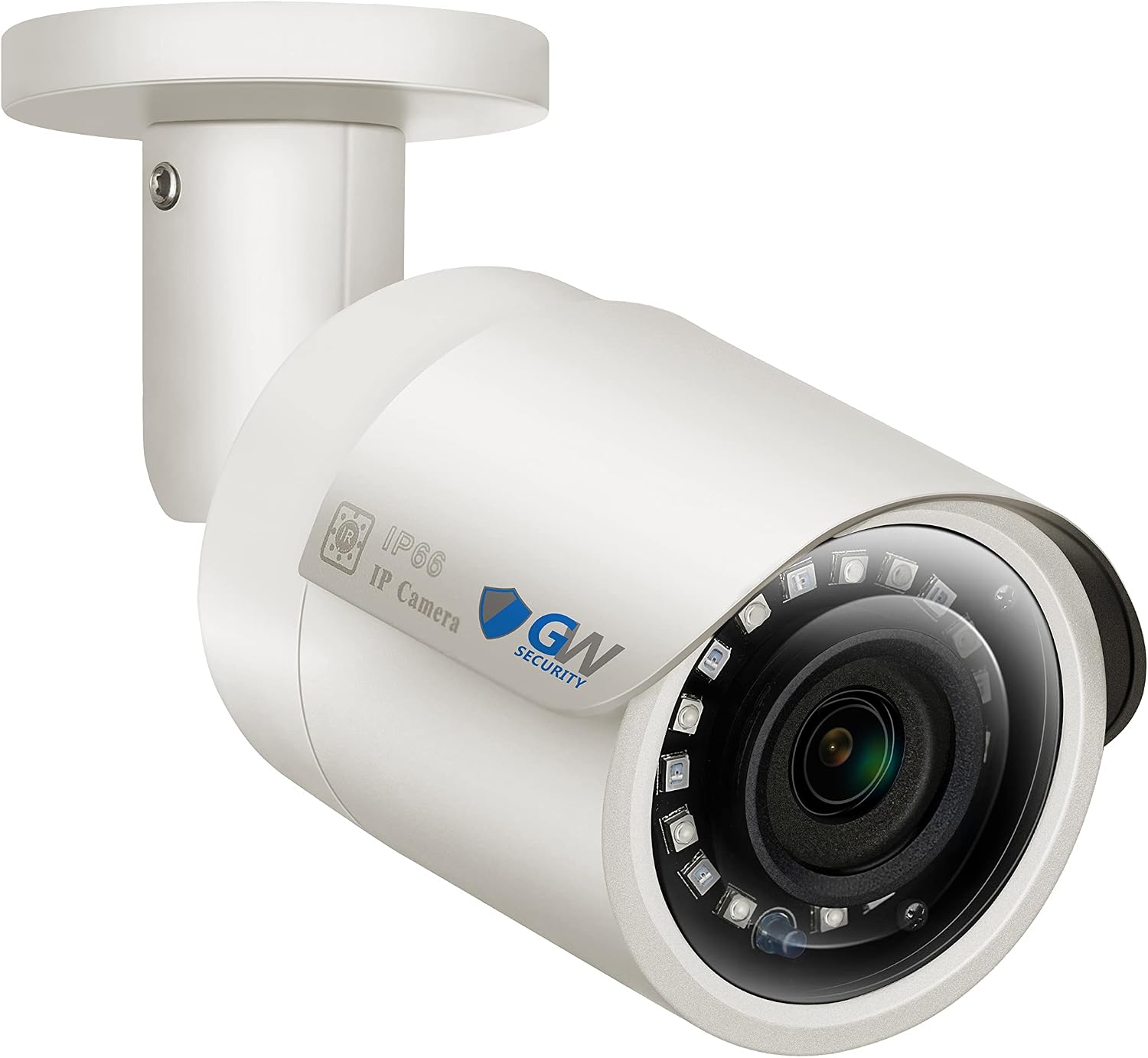 GW Security 8 Channel 4K NVR 5MP POE Audio & Video Security Camera System - Six 5MP 1920P Weatherproof Bullet Cameras,Built in Microphone, Quick QR Code Easy Setup, Pre-Installed 2TB Hard Drive