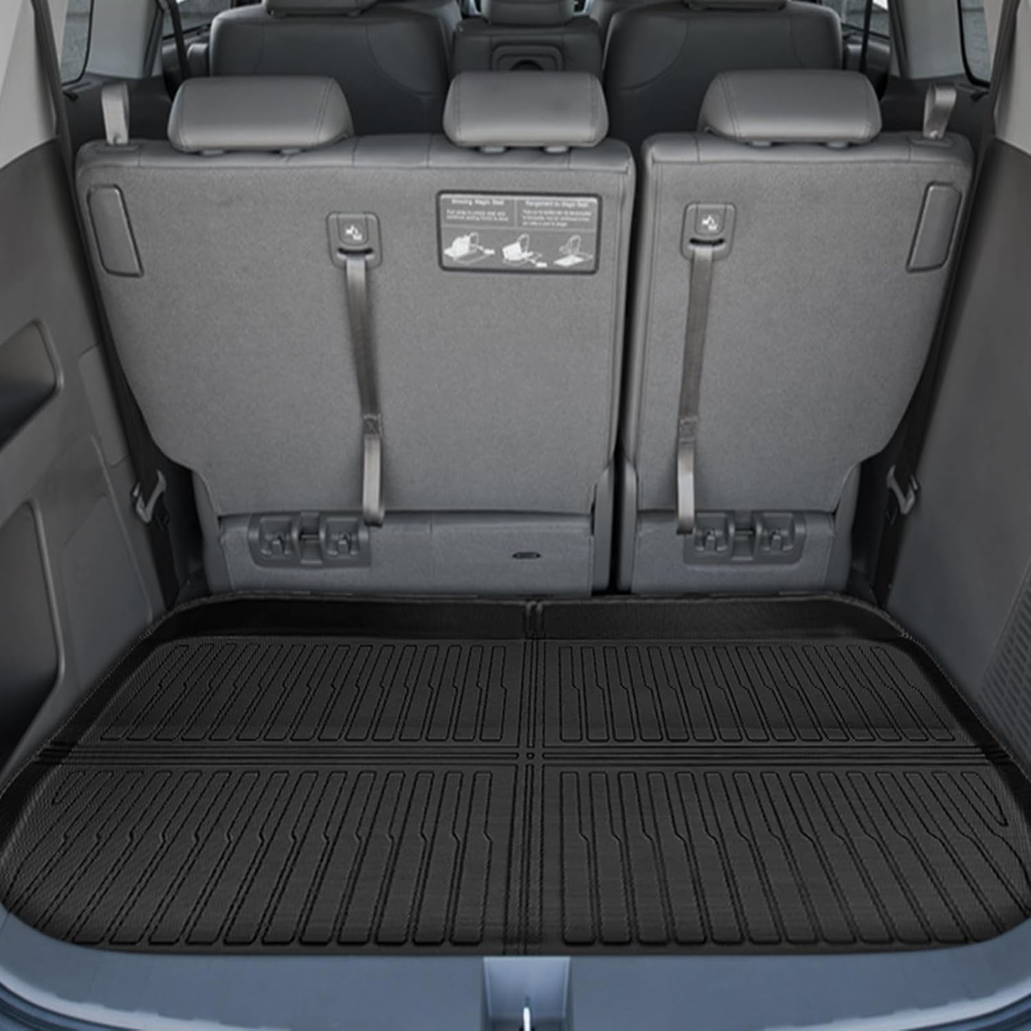 Floor Mats for Honda Odyssey 2011 2012 2013 2014 2015 2017, 2016 Odyssey Floor Mats, 1st and 2nd 3rd Row & Cargo Mat, TPE Non-Slip Waterproof Summer Winter Car Accessories