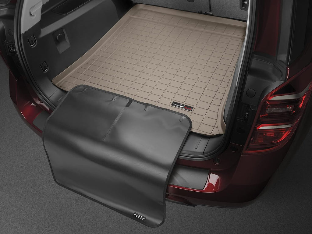 WeatherTech Cargo Trunk Liner with Bumper Protector for Ford Explorer Hybrid, Explorer ST, Explorer - Behind 2nd Row w/Bumper Protector (411304SK), Tan