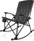 Picnic TIME Outdoor Rocking Camp Chair - XL Heavy Duty Camping Chair for Adults
