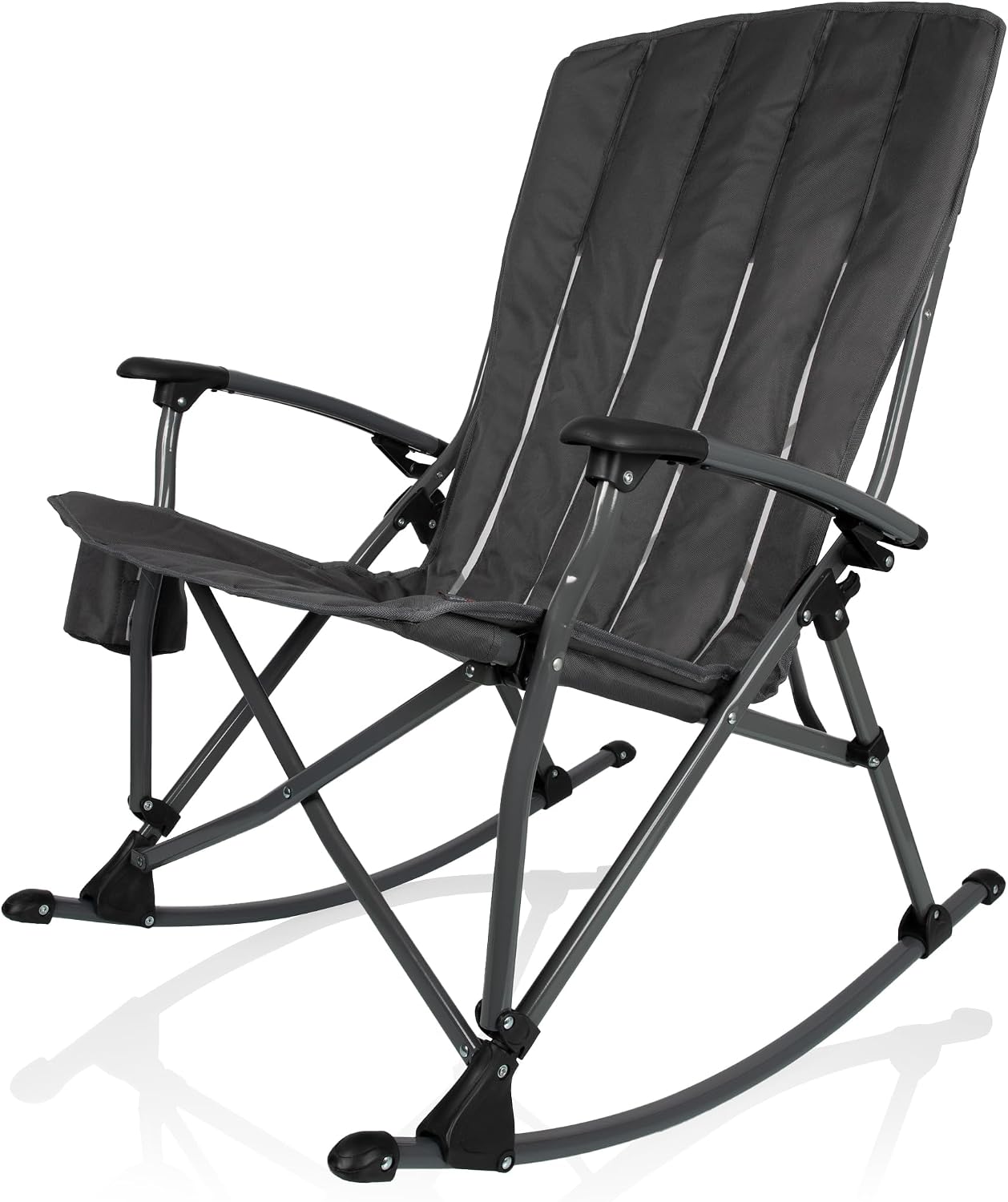 Picnic TIME Outdoor Rocking Camp Chair - XL Heavy Duty Camping Chair for Adults