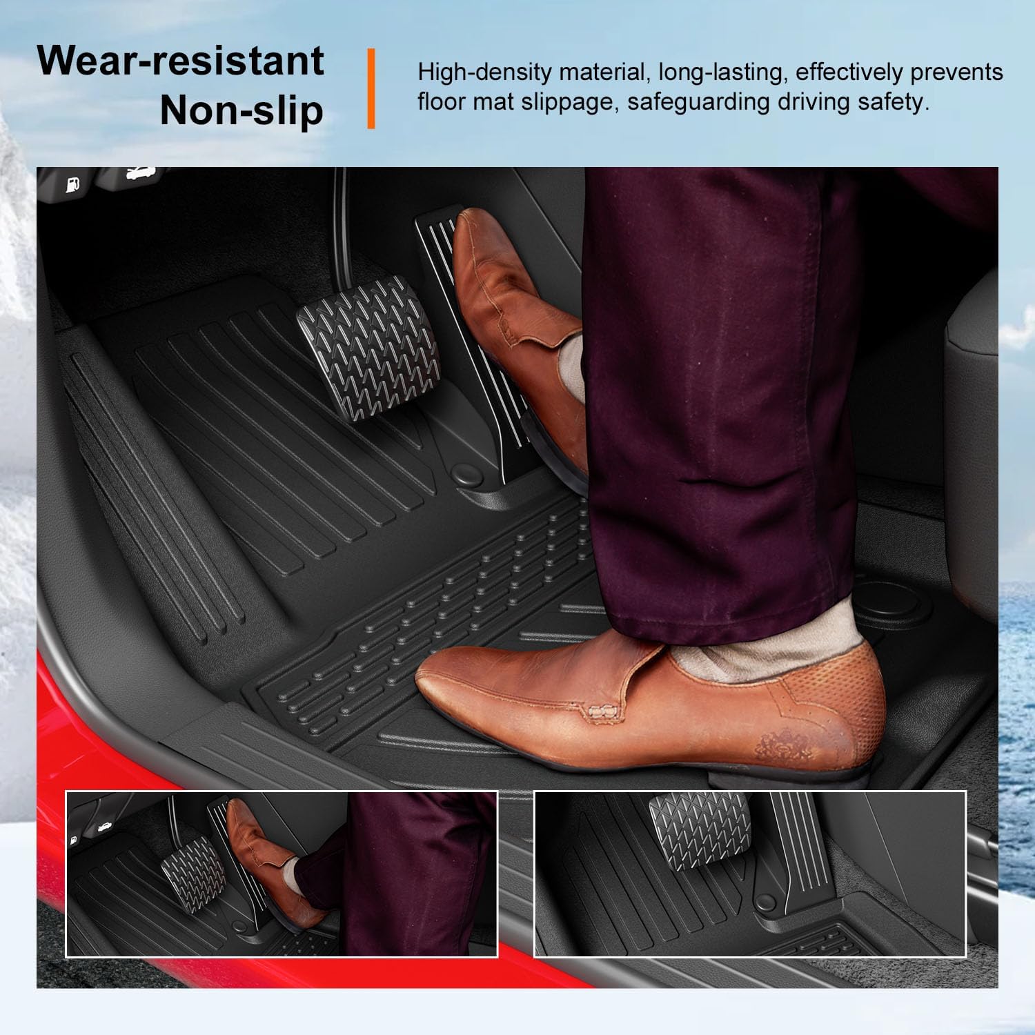 powoq Floor Mats Compatible with 2023-2025 Mazda CX-5 Trunk Mat Backrest Mat TPE Mats Replacement for Mazda CX-5 2023-2025 Accessories (Trunk Mat+Backrest Mat+Floor Mats)