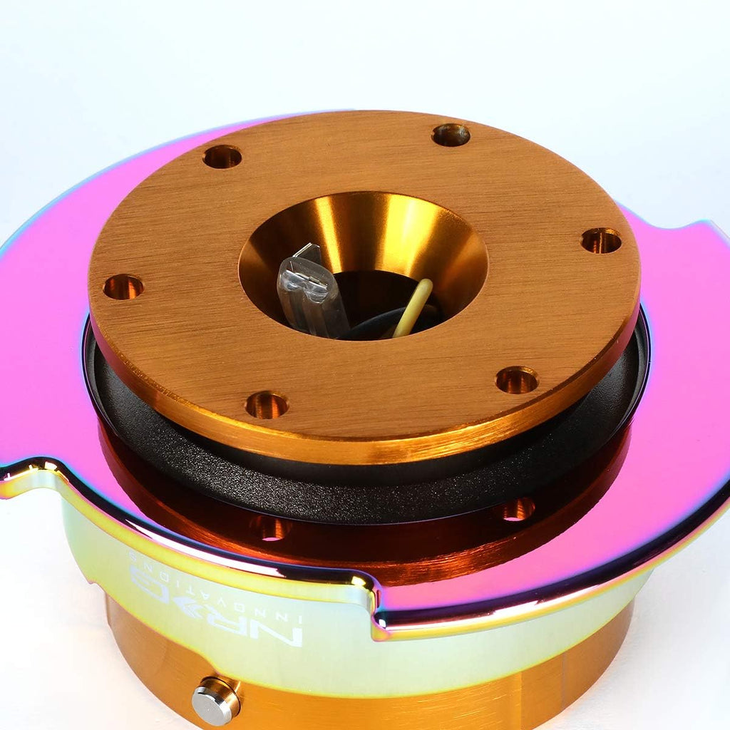 Auto Dynasty NRG Innovations SRK-250RG-MC Steering Wheel Quick Release Adapter Gen 2.5 Rose Gold Body/Neo Chrome Ring