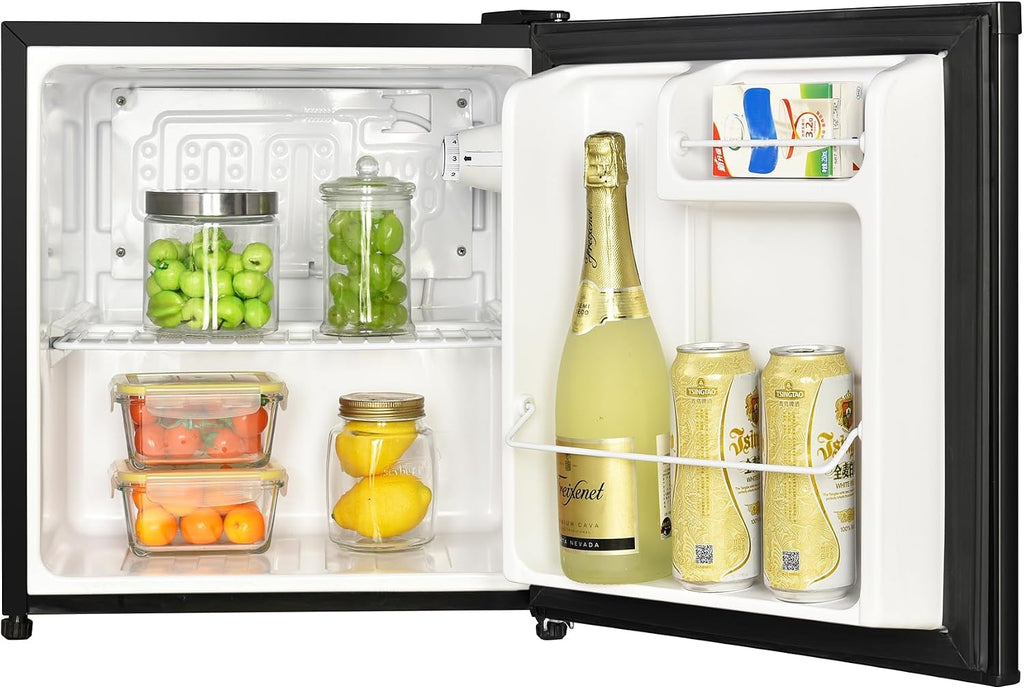 Magic Chef 1.7-cu. ft. Mini Fridge in Black, Small Compact All Refrigerator with No Freezer for Bedroom, Apartment, Dorm Room, Office