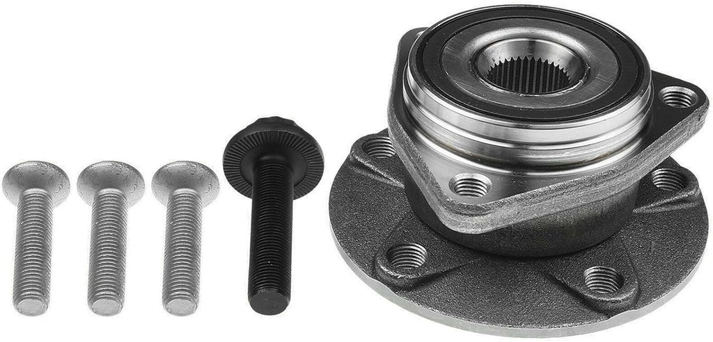 2pcs Left & Right Wheel Hub Bearing Assembly 3-Flange Bolt Hole Qty 5-Wheel Stud Qty for VW,for Audi
