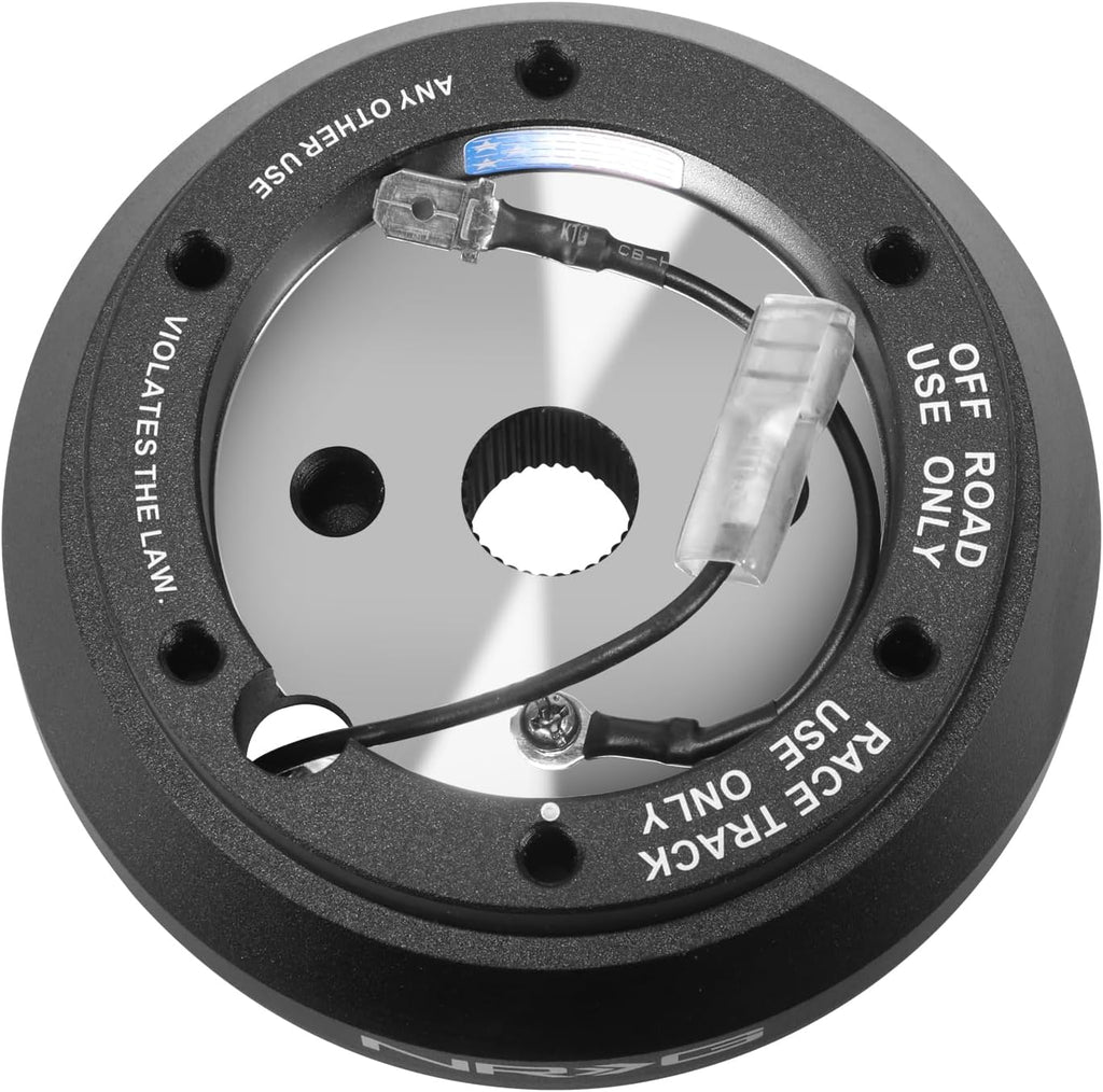 NRG Innovations NRG-SRK-140H Racing Style Steering Wheel Quick Release Short Hub Adapter, 6 X 70mm Bolt Pattern, Black Body