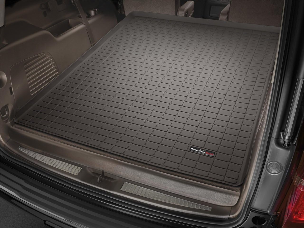 WeatherTech Cargo Trunk Liner for Cadillac Escalade ESV, Suburban, Yukon XL - Behind 2nd Row (43677), Cocoa