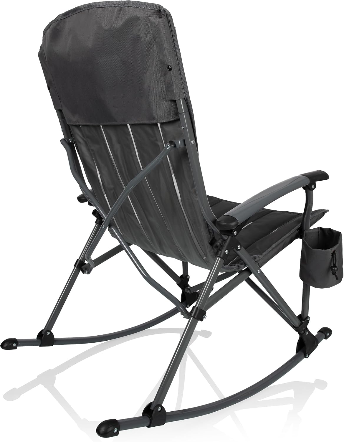 Picnic TIME Outdoor Rocking Camp Chair - XL Heavy Duty Camping Chair for Adults