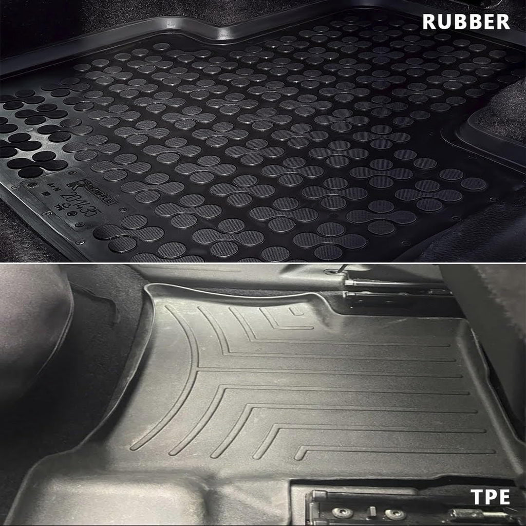 Rezaw‑Plast Floor Mats & PE Cargo Liner Set for Lexus RX 330 350 400h 2004 2005 2006 2007 2008 2009 Rubber Car Mats PE Trunk Liner Durable Tailored Custom Fit Black