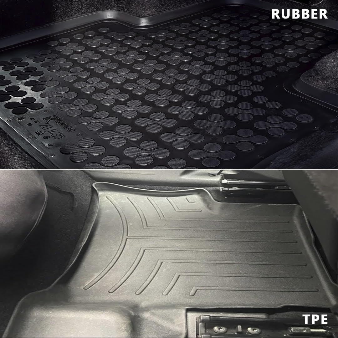 Rezaw‑Plast Floor Mats & PE Cargo Liner Set for Lexus RX 330 350 400h 2004 2005 2006 2007 2008 2009 Rubber Car Mats PE Trunk Liner Durable Tailored Custom Fit Black