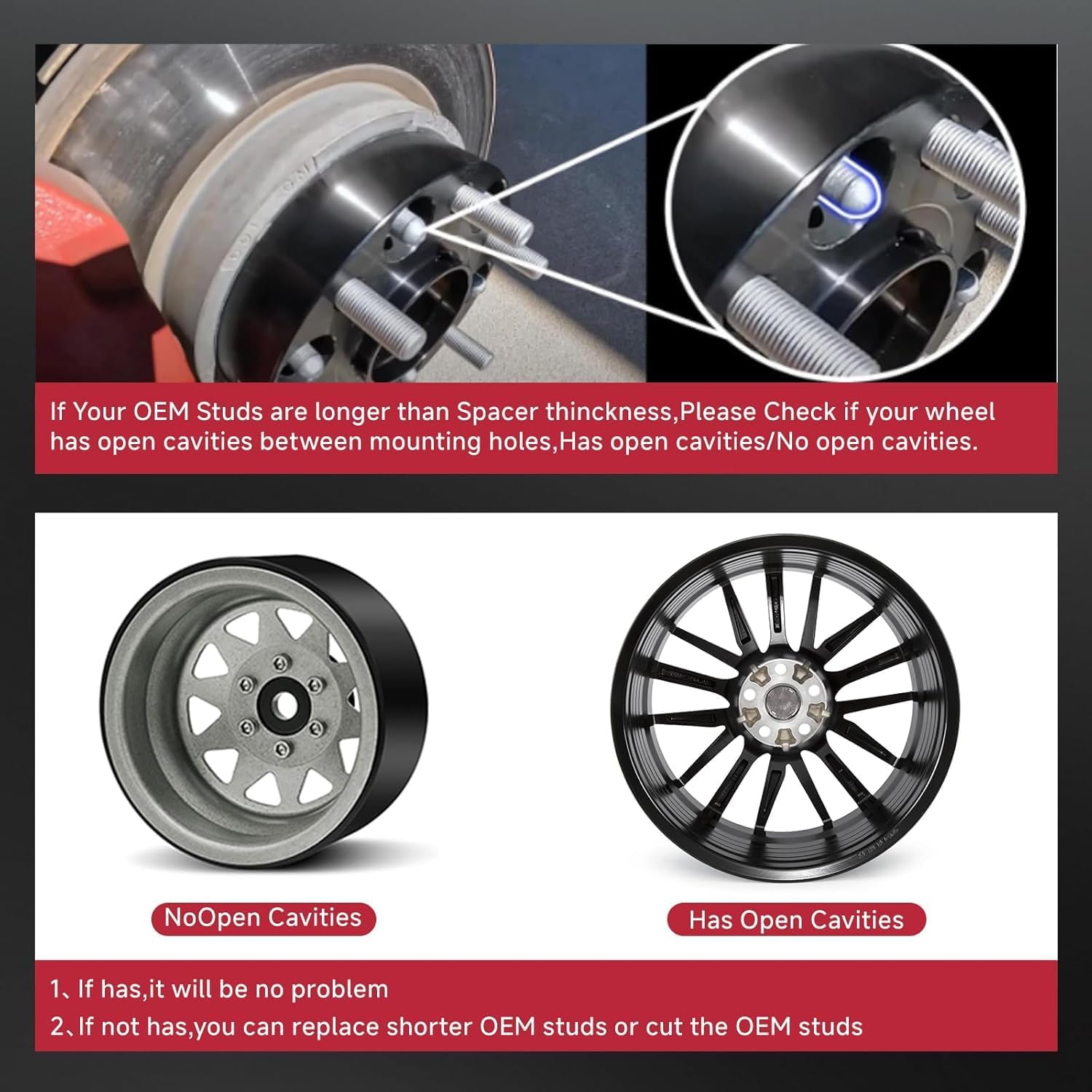 UIU 8X6.69 Wheel Spacers Forged 2'(50.8mm) 8x170mm to 8x170mm Thread Pitch M14x1.5 Hub Bore 125mm Set of 2 Adapters for Ford F-350 5.4L 2003-2009，F-350 6.2L 2011-2016，F-250 4.6L 2003-2009