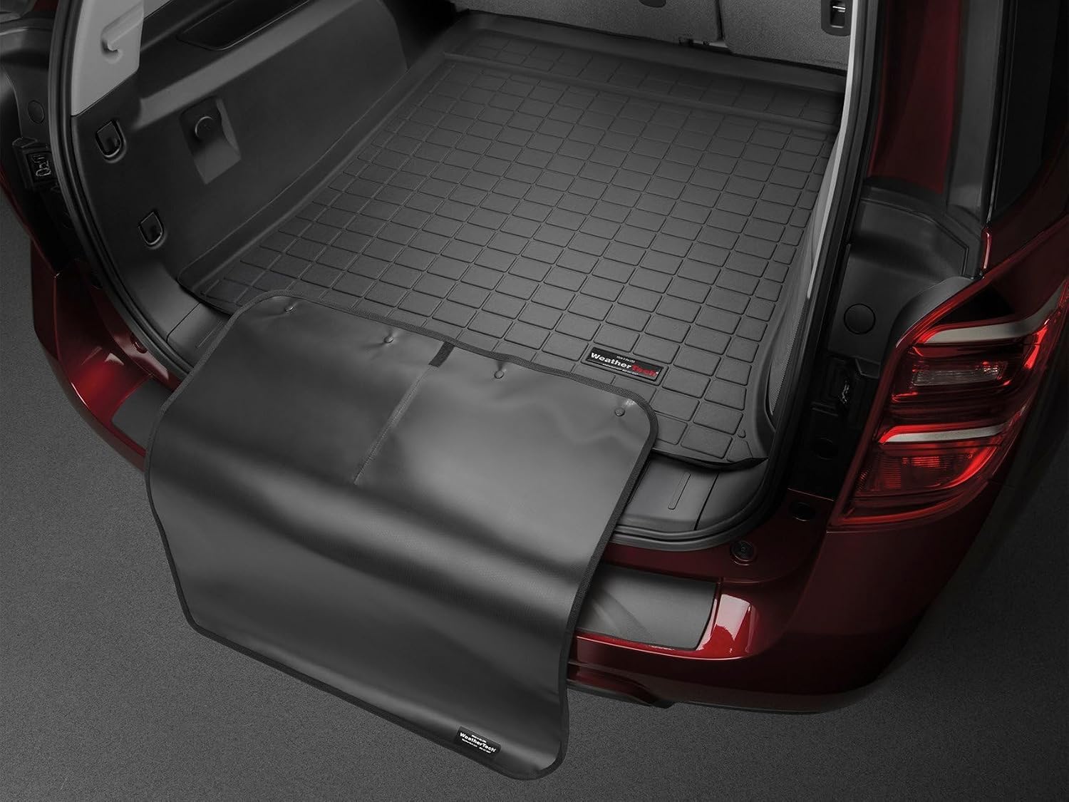 WeatherTech Cargo Trunk Liner with Bumper Protector for Ford Explorer ST, Explorer, Explorer Hybrid - Behind 2nd Row w/Bumper Protector (401304SK), Black