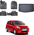 Car Floor Mats and Cargo Liner for Kia Picanto 2011-2017 4Pcs | Waterproof All Weather Durable 3D Auto Floor Liner | Car Interior Accessories