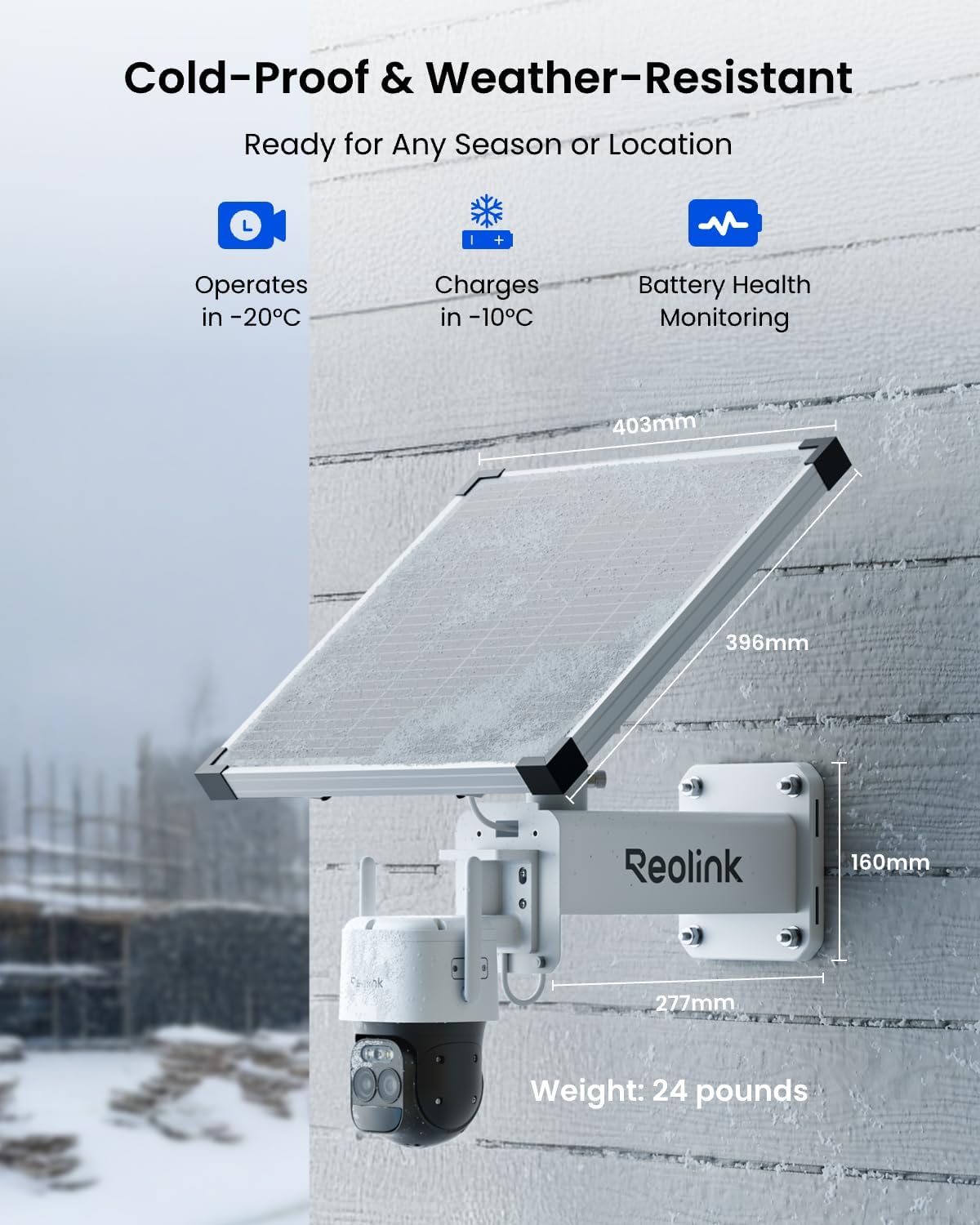 REOLINK Smart Cellular Battery/Solar Security Camera Outdoor, 2K HD, AOV Camera & 24/7 Recording, Long Battery Life, ColorX, Smart Detection, 512GB Local Storage, TrackMix LTE Plus 2+Solar Panel Plus