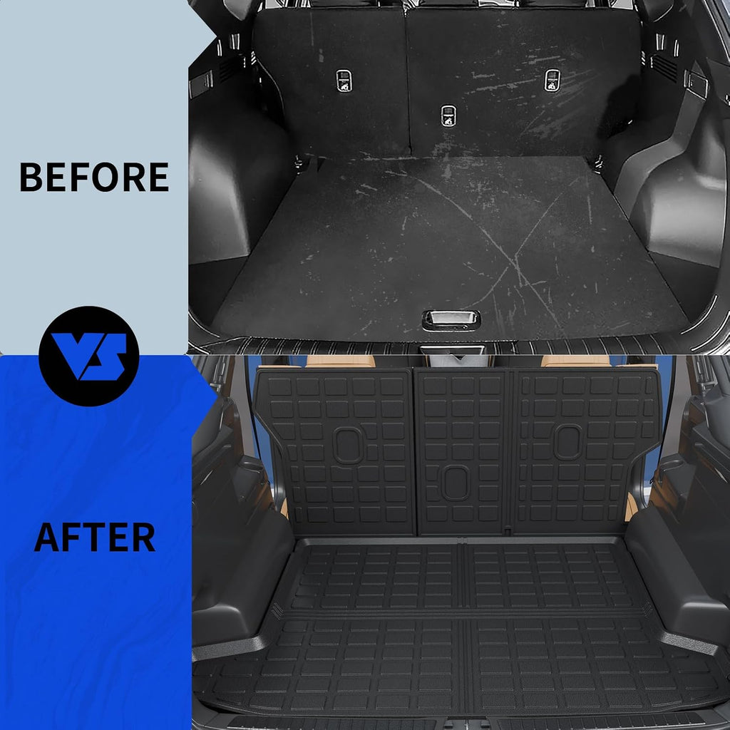 Rongtaod Floor Mats Compatible with 2022-2026 Hyundai Tucson Cargo Mat TPE Trunk Mat Cargo Liner All Weather Back Seat Cover Protectors 2025 Tucson Accessories (Backrest Mats+Trunk mat+Floor Mats)