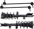 TRQ Front Suspension Kit Complete Strut & Coil Spring Assembly Sway Bar Stabilizer Link Compatible with 2015-2020 Kia Sedona