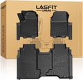 LASFIT Floor Mats for Chevrolet Chevy Silverado EV 2024-2026 (Fit Without Multi-Flex Midgate, Not Fit with Multi-Flex Midgate), All Weather TPE Custom Fit Floor Mats for Cars