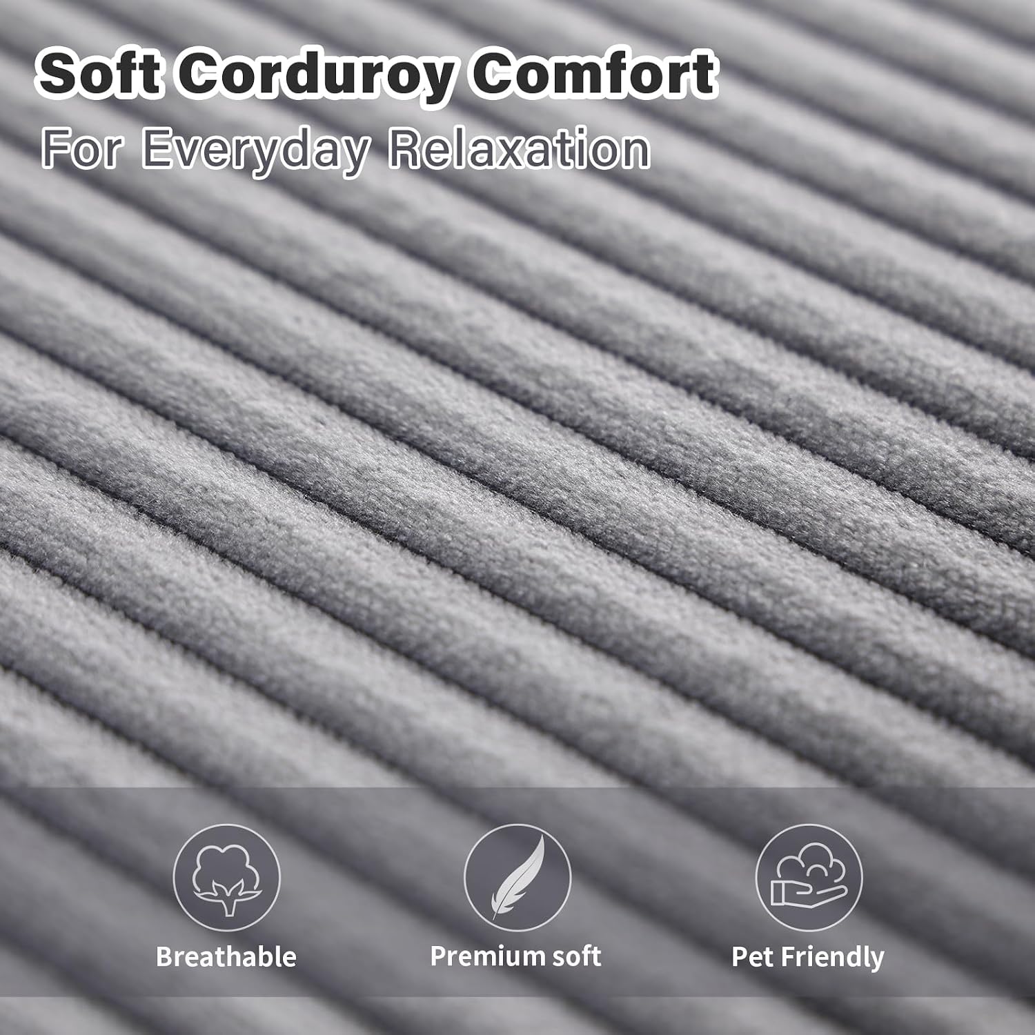 Folding Sofa Bed with Pillow, Convertible Sleeper Chair, Comfy Floor Futon Couch Mattress Lounge Lounge Sofa for Adults Portable Fold Out Chair Bed for Living Room Bedroom, Single, Gray