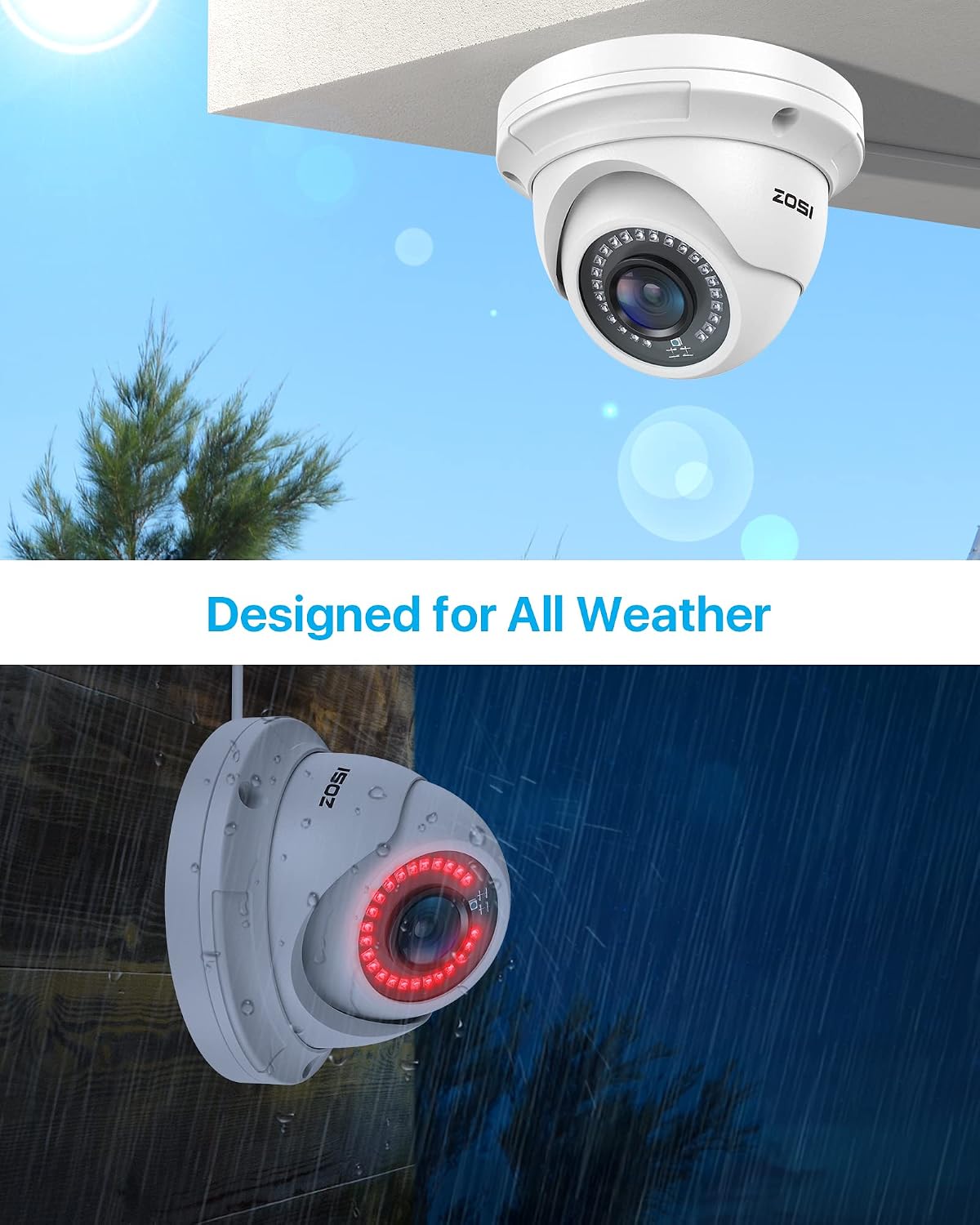 ZOSI 16CH 4K PoE Security Camera System with 4TB Hard Drive and 10pcs 5MP Outdoor Indoor PoE IP Surveillance Cameras,H.265+ 16 Channel 8MP NVR Recorder,120ft Night Vision,Remote Access,24/7 Recording