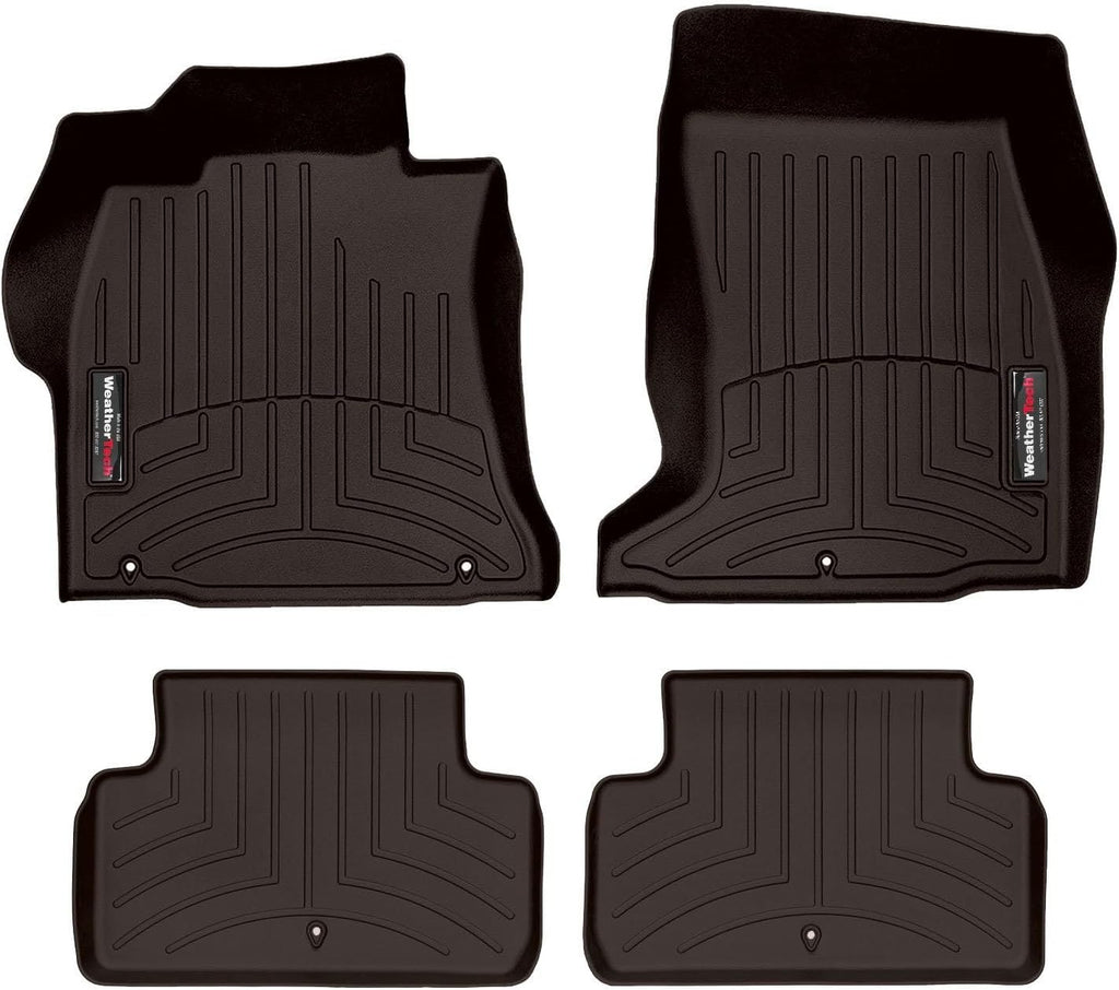 WeatherTech Custom Fit FloorLiners for Genesis G70-1st & 2nd Row (4716941-4714792), Cocoa