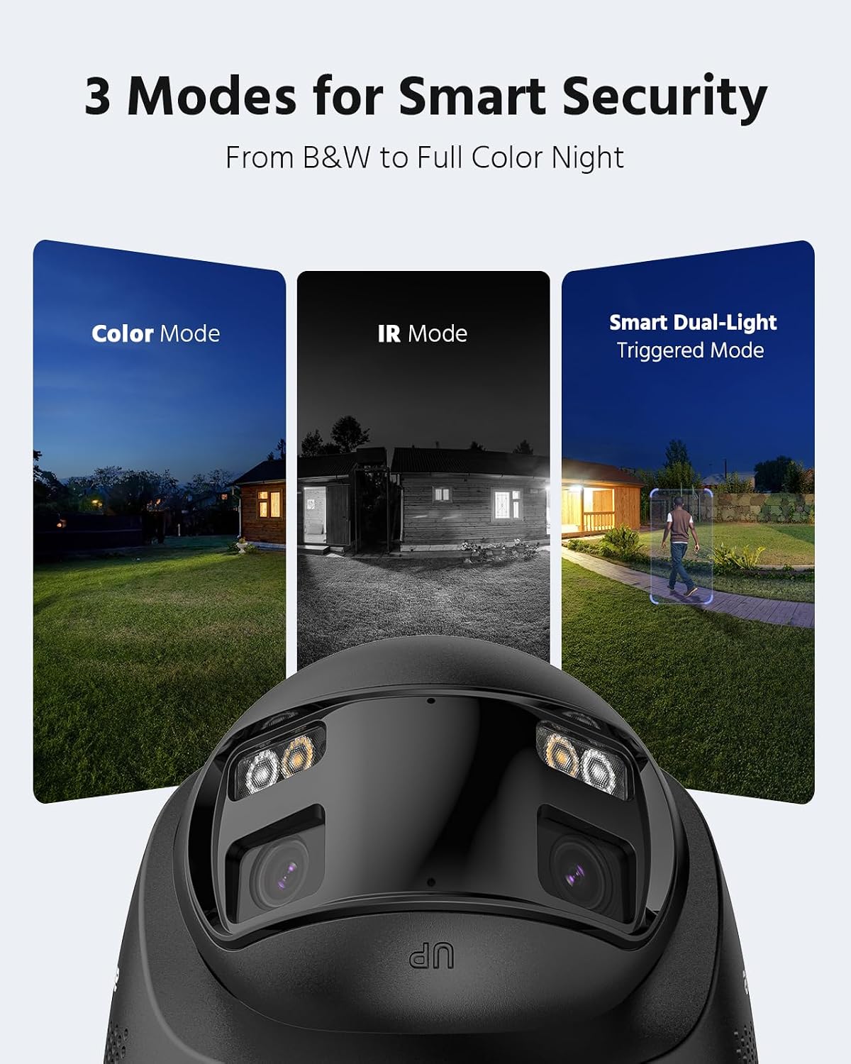 ANNKE FCD800 4K PoE Security Camera Outdoor with Dual Lens 180° Wide Angle, 8MP IP Surveillance Camera, Smart Dual Light, Color Night Vision, Person/Vehicle Detection, Two-Way Talk, IP67 Waterproof
