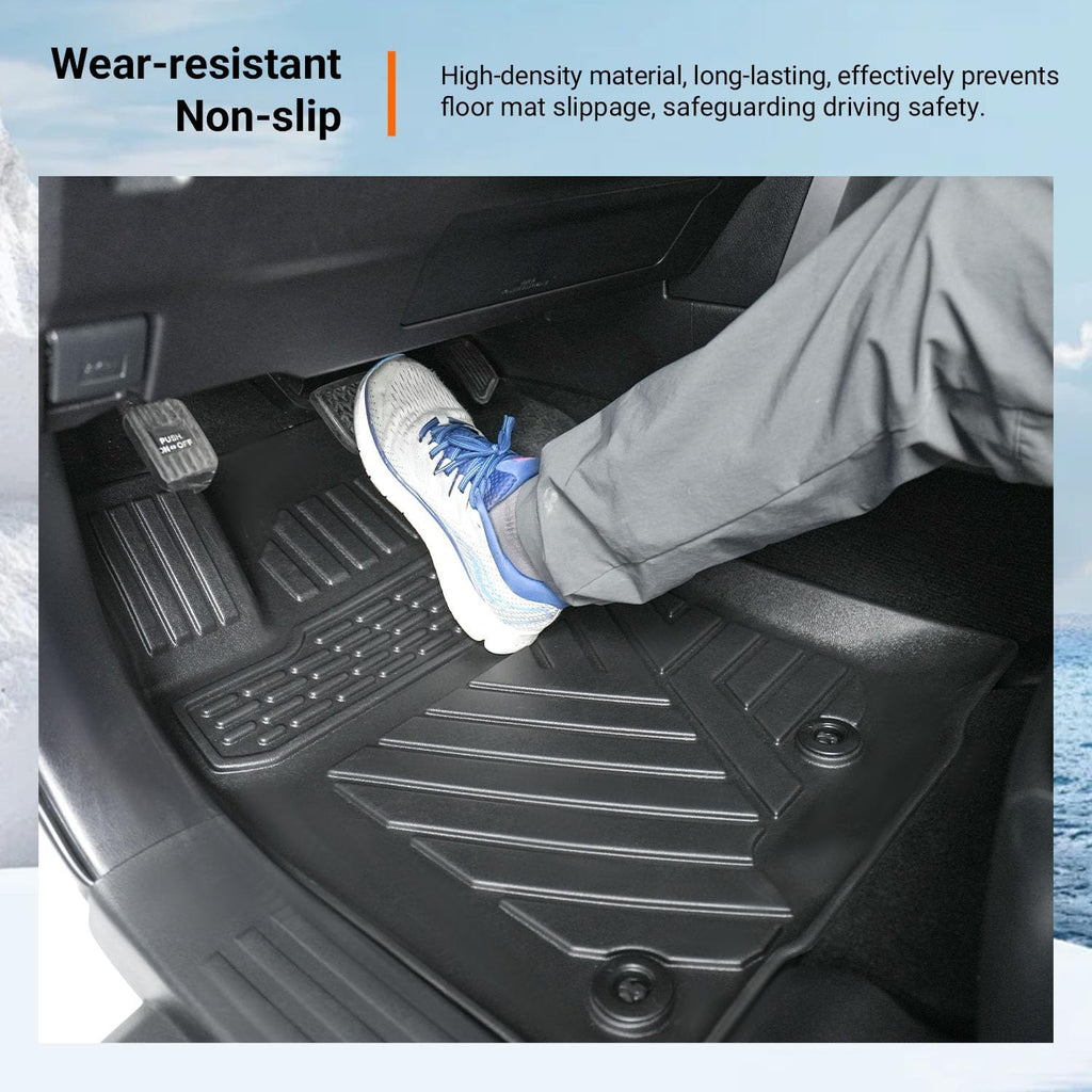 powoq Floor Mats Compatible with Toyota 4Runner Cargo Mat Backrest Mat TPE Replacement for 2013-2024 Toyota 4Runner Accessories (Fit W/Sliding Tray, Upgraded Trunk Mat+Backrest Mat+Floor Mats)