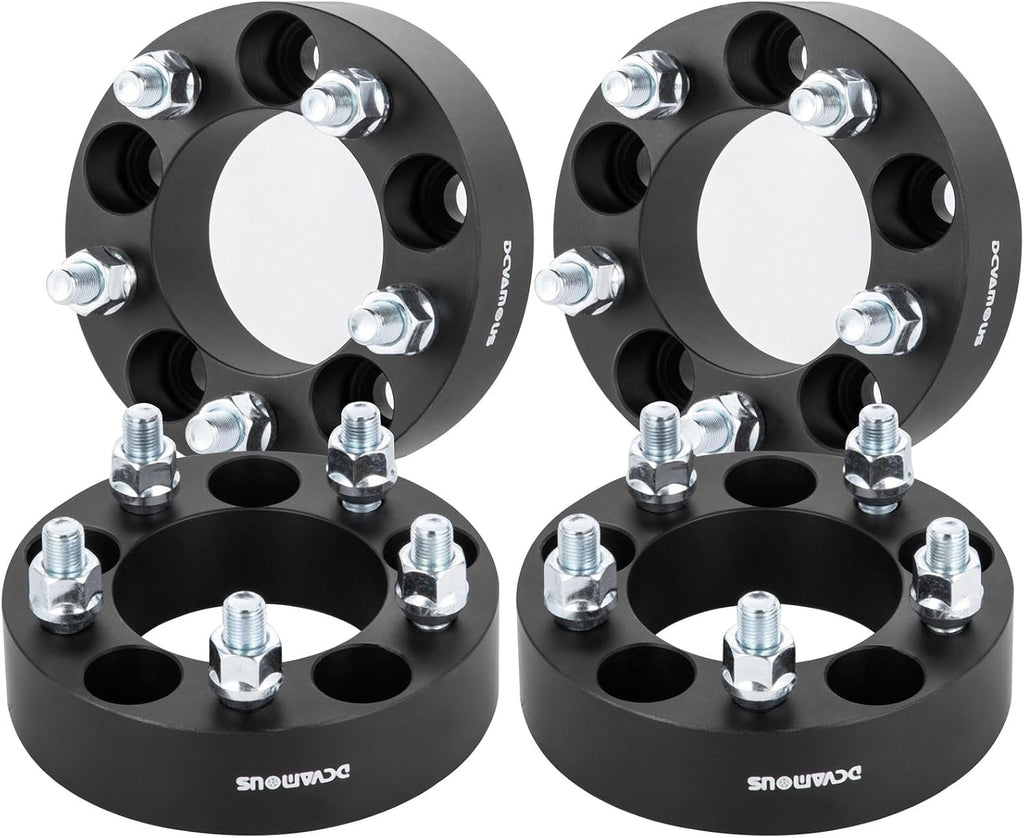 4PC 5x5.5 to 5x5 Wheel Adapters 1.5 Inch with 14x1.5 Studs Compatible with Ram 1500 5 Lug 5x139.7 to 5x127 Rims for 2014-2018 R-A-M 1500