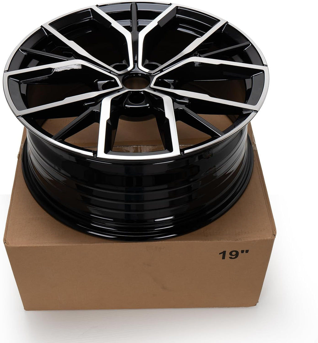 New 19'' x 8' Aluminum Alloy Wheel Rim Compatible with 2019 2020 2021 2022 2023 BMW 530i 530e 540i M550i, Front Wheel Replacement, OE Direct Fit Replacement Rim