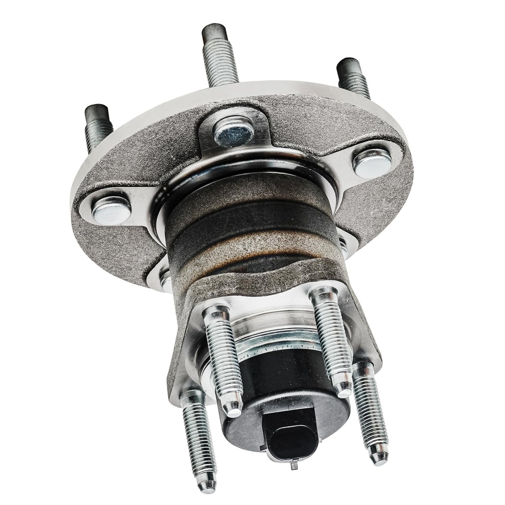 Detroit Axle - Pair Rear Wheel Hub and Bearing Assembly for Chevy Cobalt 2005-2010, HHR 2006-2011, Pontiac G5 2007-2010, Pursuit 2005-2006, Saturn Ion 2004-2007 5 Lugs w/ABS