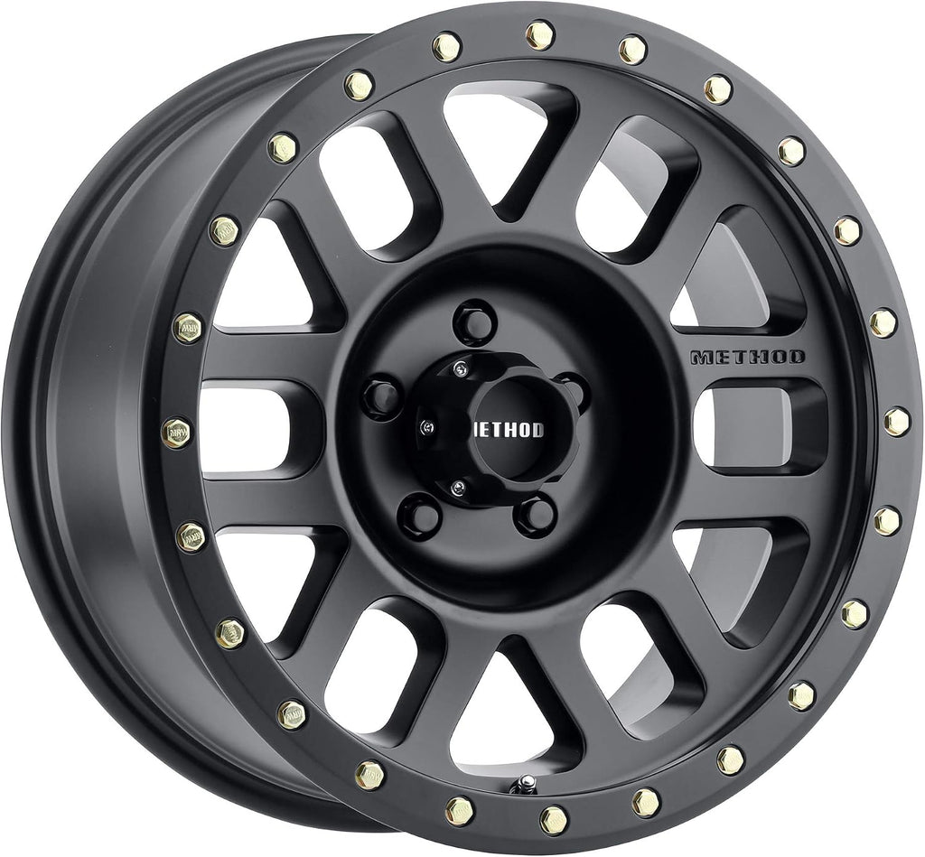 Method Race Wheels 309 Grid Matte Black 17x8.5' 5x5', 0mm offset 4.75' Backspace, MR30978550500